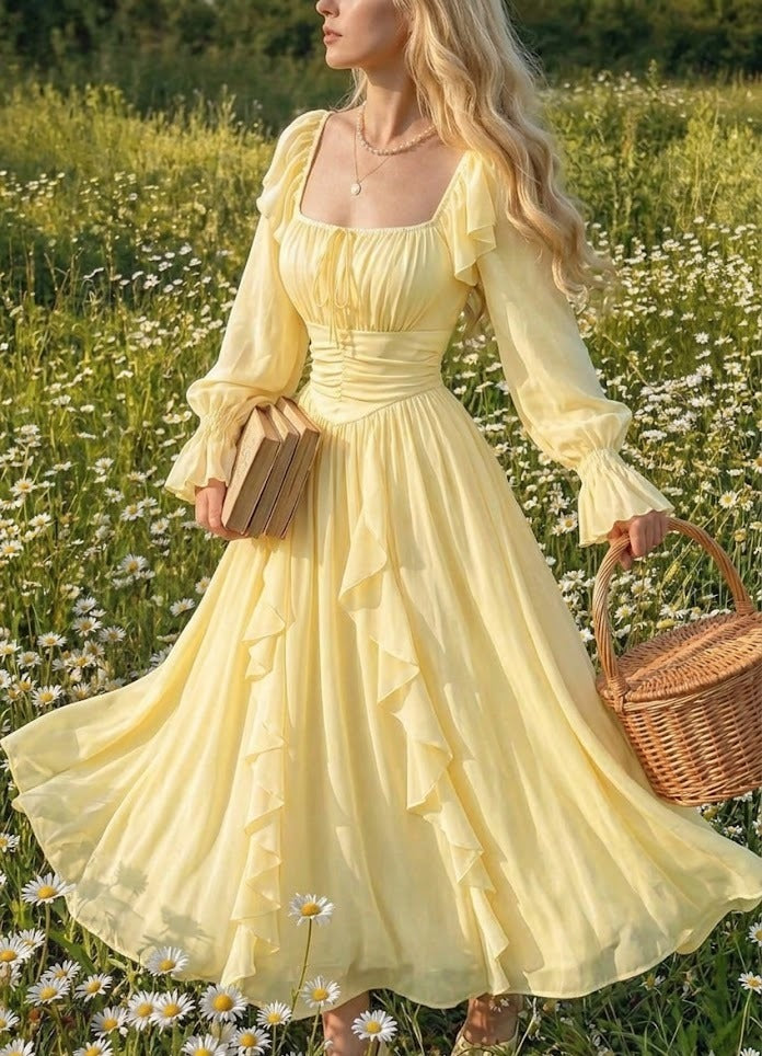 Elara Ruffle Maxi
